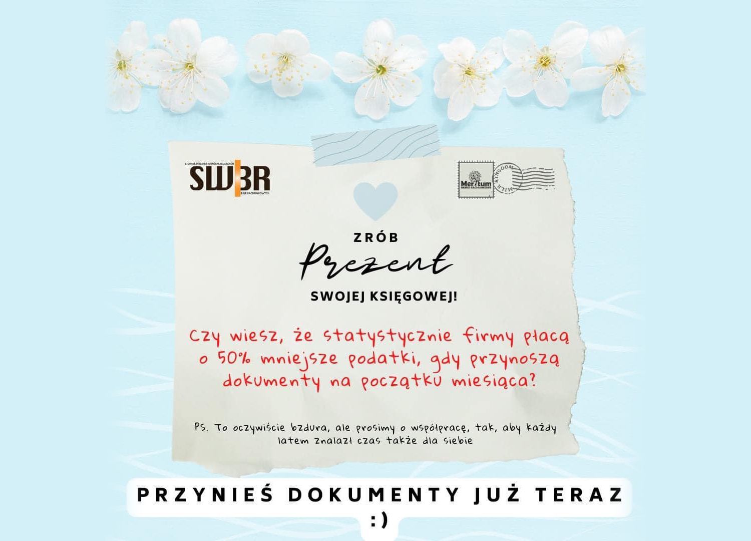 Zapraszamy z dokumentami na początku miesiąca ;)